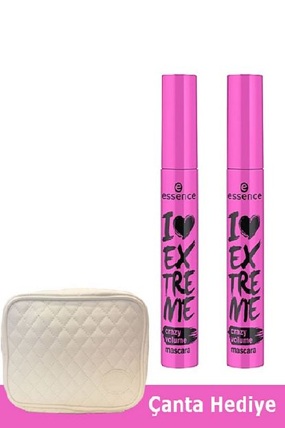 Essence I Love Crazy Volume Hacim Maskara X 2 Adet Canta Cantasi 7777777176417 Trendyol