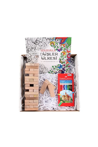 Bogibox Dusler Ulkesi Mandala Jenga Kuru Kalem Trendyol