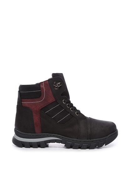 Kemal Tanca Hakiki Deri Siyah Cocuk Bot 657 436 Cck Bot 31 36 Trendyol