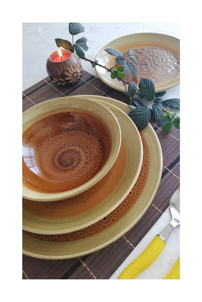 Tulu Porselen Sutlu Kahve Kombin 6 Kisilik 18 Parca Yemek Takimi Trendyol