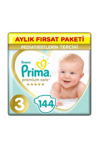 Prima Bebek Bezi Premium Care 3 Beden 144 Adet Midi Aylik Firsat Paketi Trendyol