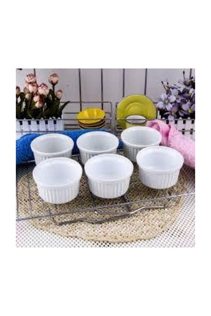 cooker beyaz seramik sufle kabi firina