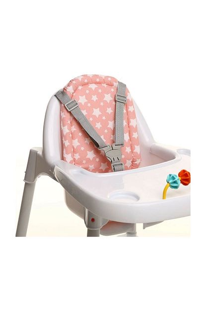 Babyjem Bebek Mama Sandalyesi Minderi Pembe Yildiz Trendyol