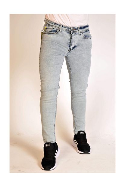 Yeniler Erkek Spor Kot Pantolon Dar Paca Slim Fit Trendyol