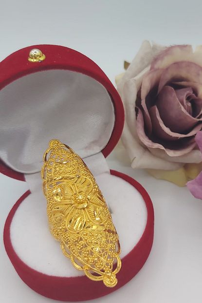 Zeygold Altin Kaplama Hint Isi Kadin Yuzuk Trendyol