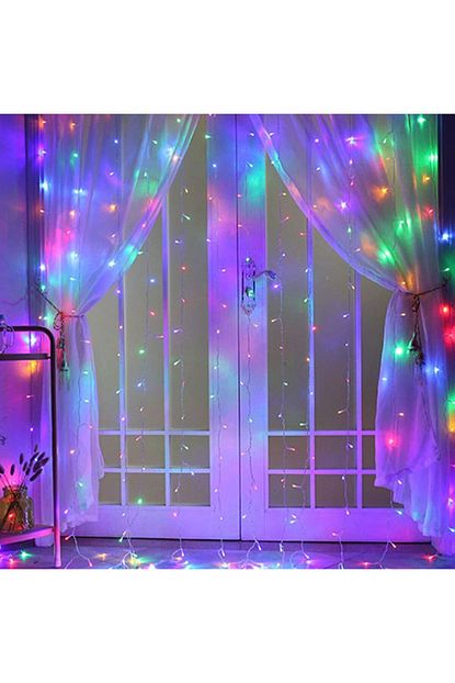 Nasippartibalon Renkli Rgb 2x2 Perde Led Fonksiyonlu 10 Salkimli Trendyol