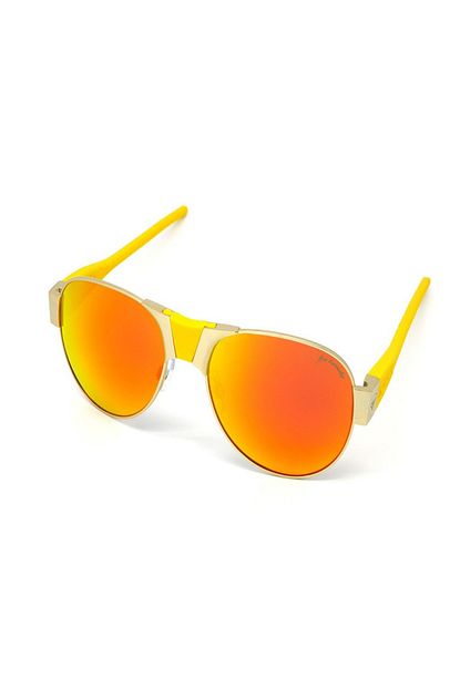Baendit Red Baron Altin Cerceve Altin Lens Ince Sari Kulaklik Modeli Trendyol