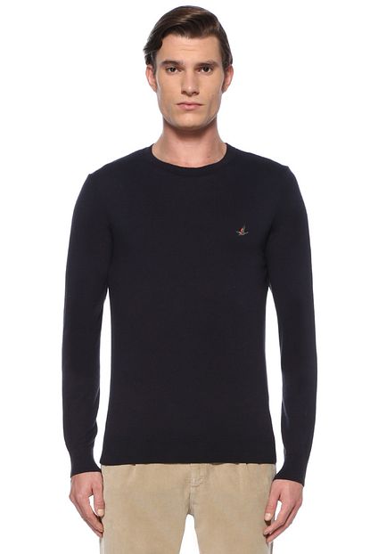 Beymen Club Lacivert Bisiklet Yaka Basic Yun Kazak Trendyol