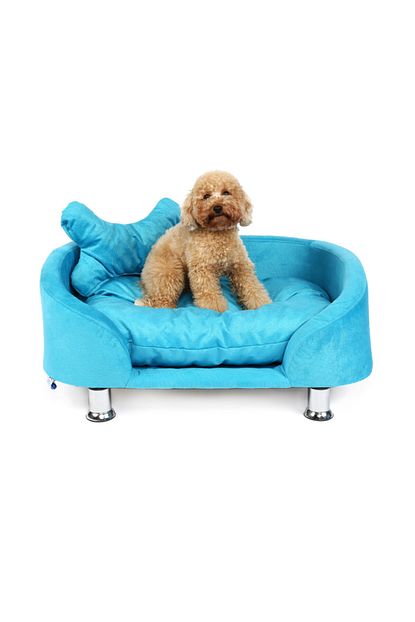 Pet Kybele Kybele Orta Ve Kucuk Irk Kopek Yatagi 80x55 Cm Mavi Trendyol