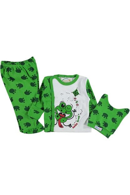 Ciciks Yesil Kurbaga Resimli 3lu Ucuz Kiz Bebek Hastane Cikisi Trendyol