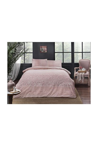 Tac Cift Kisilik Ranforce Nevresim Takimi Leona Pembe Trendyol