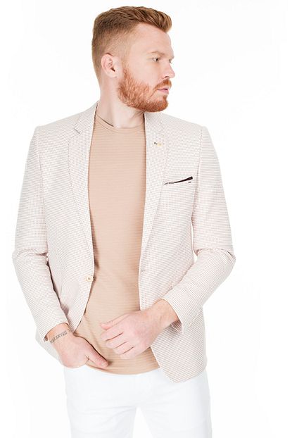Frappoli Slim Fit 6 Drop Tek Yirtmacli Ceket Erkek Ceket 2163052 Trendyol