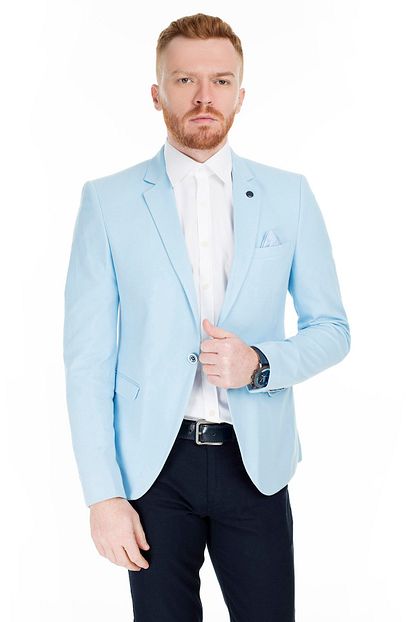 Frappoli Slim Fit 6 Drop Tek Yirtmacli Ceket Erkek Ceket 2163116 Trendyol