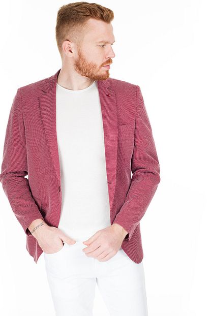 Frappoli Slim Fit 6 Drop Tek Yirtmacli Ceket Erkek Ceket 2163526 Trendyol