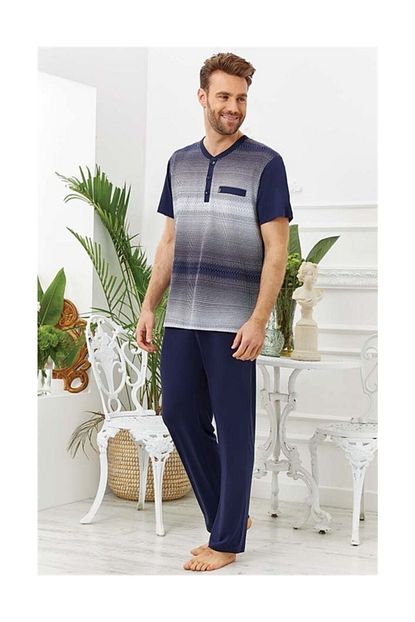 Cossy By Aqua Erkek Pijama Takimi Aqua 20921 3 Lu Battal Boy Trendyol