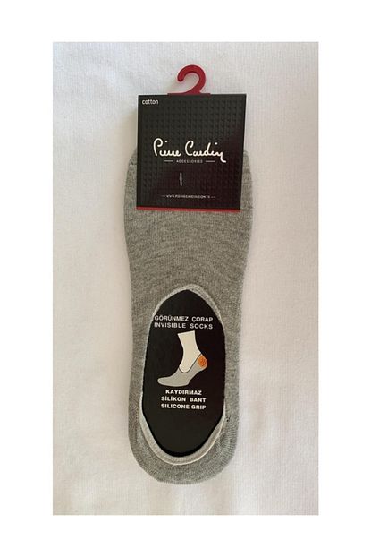 Pierre Cardin 6 Li Erkek Silikonlu Babet Corap Gri Trendyol
