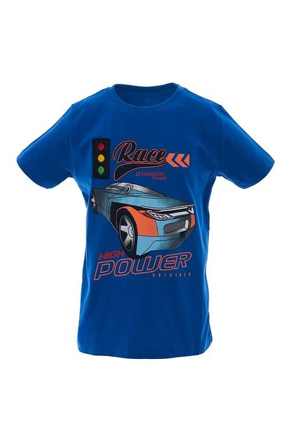 Acarkids Erkek Cocuk Tisort Race Araba Baskili 3 7 Yas T Shirt Trendyol