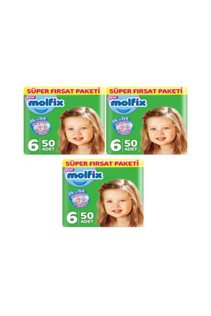 Molfix Bebek Bezi 6 Beden Ekstra Large Super Firsat Paketi 150 Adet Trendyol