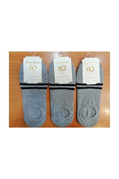 Goo Socks 3 Cift Go Cizgili Cemberli Desenli Erkek Babet Corap Trendyol