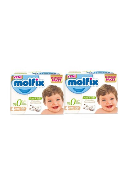 Molfix Pure Soft Ekonomik 4 Beden 7 14kg Maxi 60 Adet Bebek Bezi Trendyol