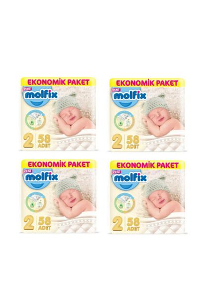 Molfix Bebek Bezi 2 Beden Mini Ekonomik Paket 232 Adet Trendyol