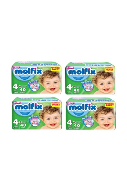 Molfix Bebek Bezi 4 Beden Maxi Ekonomik Paket 160 Adet Trendyol