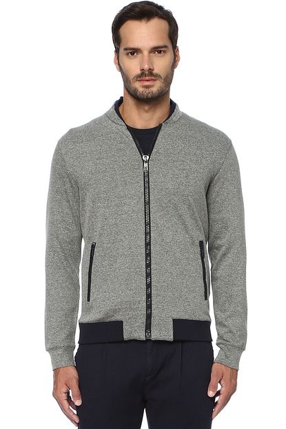 Network Erkek Slim Fit Gri Mont 1073537 Trendyol