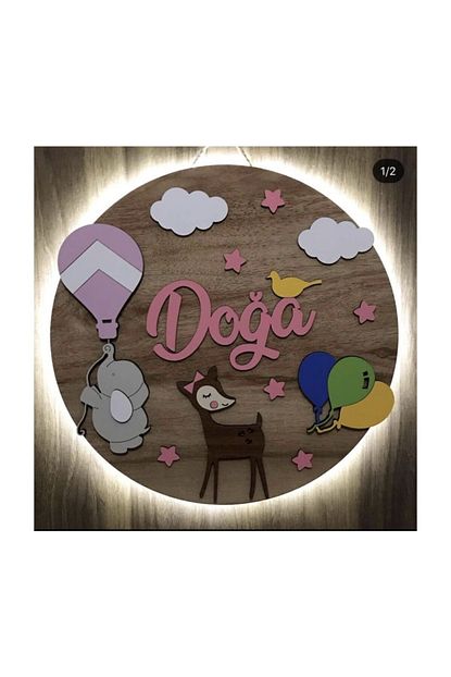 bebek dogum odasi kapi susu bebegim yazili