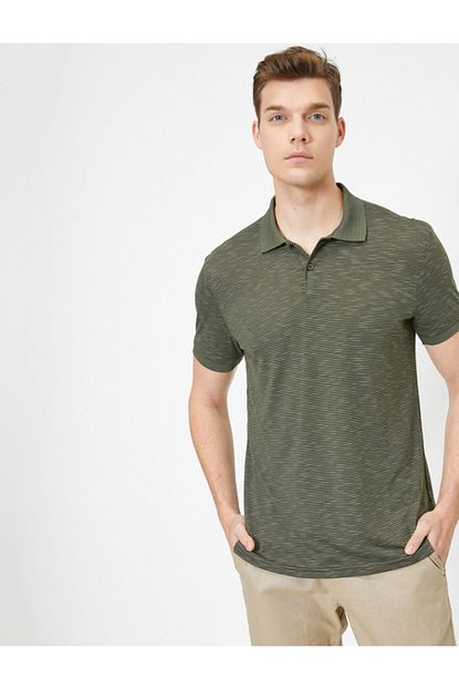 Koton Polo Yaka Kisa Kollu Tisort Trendyol
