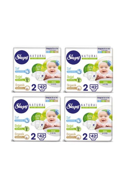Sleepy Natural Bebek Bezi 2 Numara Mini 168 Adet Trendyol