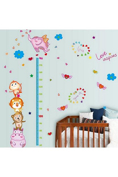Crystal Kids Bebek Ve Cocuk Odasi Boy Olcer Duvar Dekoru Pvc Duvar Sticker Cikartma Trendyol