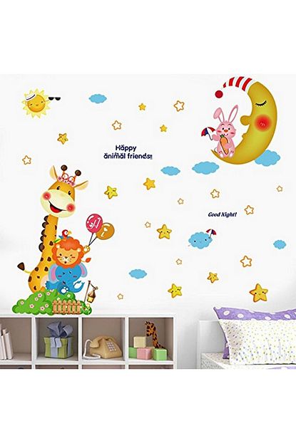 Crystal Kids Aydede Ve Sevimli Hayvanlar Bebek Ve Cocuk Odasi Dekorasyonu Duvar Dekoru Trendyol