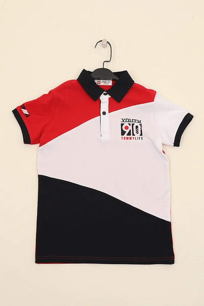 Tommy Life Polo Yaka Youth 90 Nakisli Kirmizi Erkek Cocuk T Shirt T08ec 10537 Trendyol
