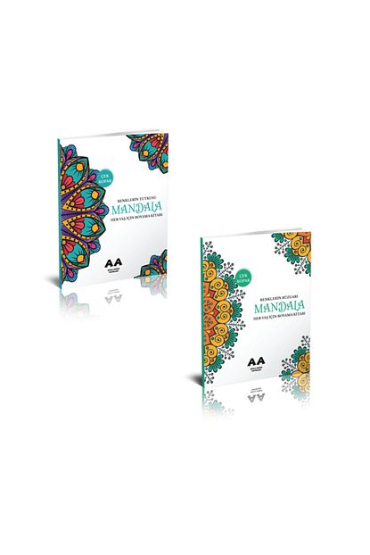 Akilli Adam Yayinlari Mandala Buyukler Icin Boyama Kitabi 2 Li Set Mandala Boyama Trendyol