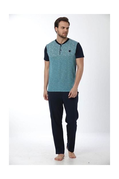 Erse Erkek Kisa Kol Penye Pijama Takimi Trendyol