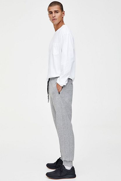 Pull Bear Erkek Orta Gri Dikis Detayli Jogger Fit Pantolon 05670543 Trendyol