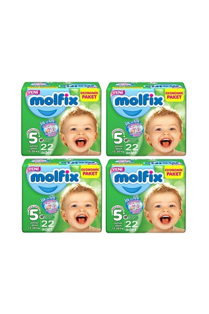 Molfix Bebek Bezi Junior Plus 5 Numara 13 20 Kg 88 Adet 4x22 Trendyol