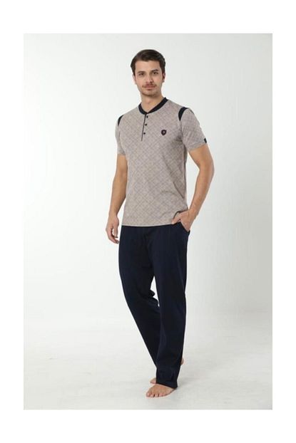 Erse Erkek Kisa Kol Penye Pijama Takimi Trendyol