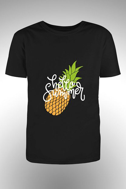 By Okat Erkek Ananas Baskili T Shirt Trendyol