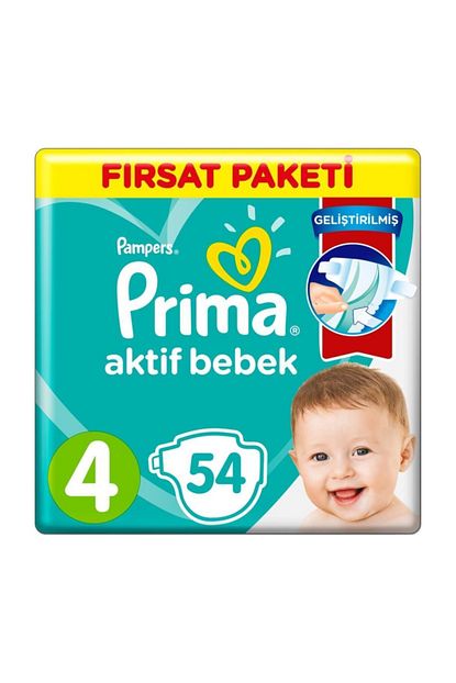 Prima Bebek Bezi Firsat Paketi Maxi 4 Numara 54 Adet Trendyol