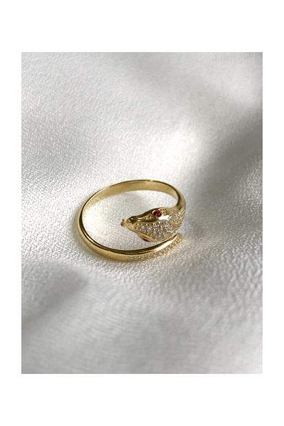S Well Tasli Gold Yilan Yuzuk Trendyol
