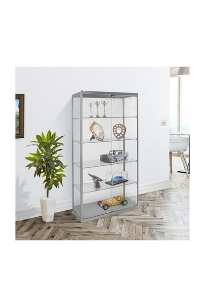 Azucabin Acv1001 Ahsap Camli Dolap Camli Vitrin Teshir Koleksiyon Dolabi Trendyol