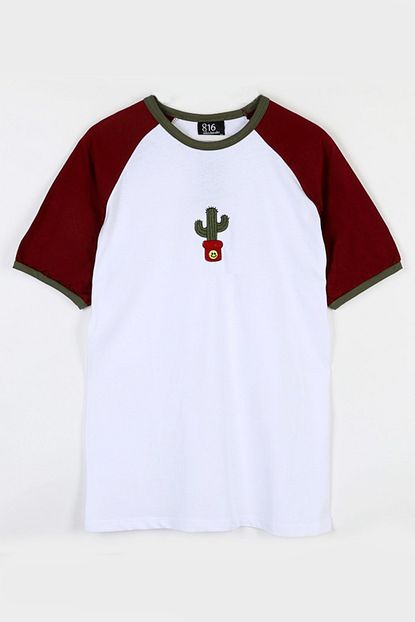 Aksesuargo Kaktus Nakisli Unisex Tisort Trendyol