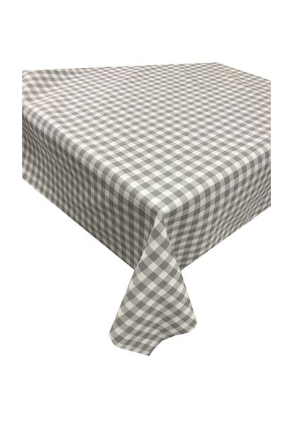 Saythink Gri Kareli Dertsiz Masa Ortusu 90 X 90 Cm Gribeyaz33 Trendyol