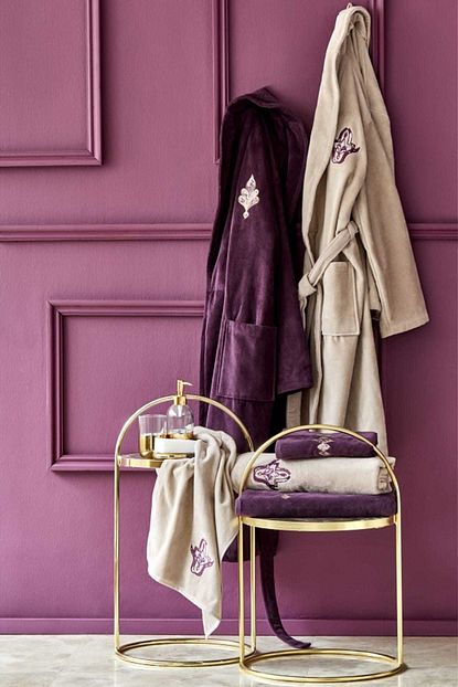 Karaca Home Morocco Purple Gold Nakisli Kadife Aile Seti 200 14 01 0085 Trendyol