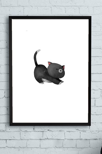 Postermanya Kedi Cocuk Odasi Cerceveli Tablo 2 21x30cm Trendyol