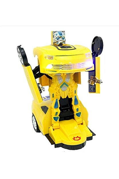 0 6 Yas Yayinlari Robot Racez Car Robot Olabilen Sari Araba Trendyol
