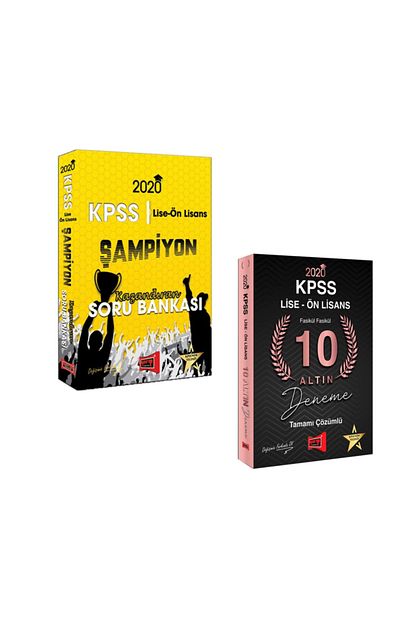 Yargi Yayinlari 2020 Kpss Lise On Lisans Sampiyon Soru Bankasi 2020 Kpss Lise On Lisans 10 Altin Deneme Sinavi Trendyol