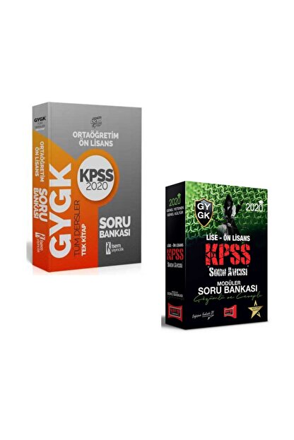 Isem Yayincilik 2020 Kpss Lise Ve Onlisans Gy Gk Soru Bankasi Tek Kitap Yargi 2020 Kpss Soru Avcisi Trendyol