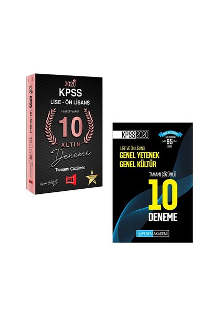 Yargi Yayinlari Kpss Lise On Lisans 10 Altin Deneme Kpss Lise Ve Onlisans 10 Deneme Trendyol